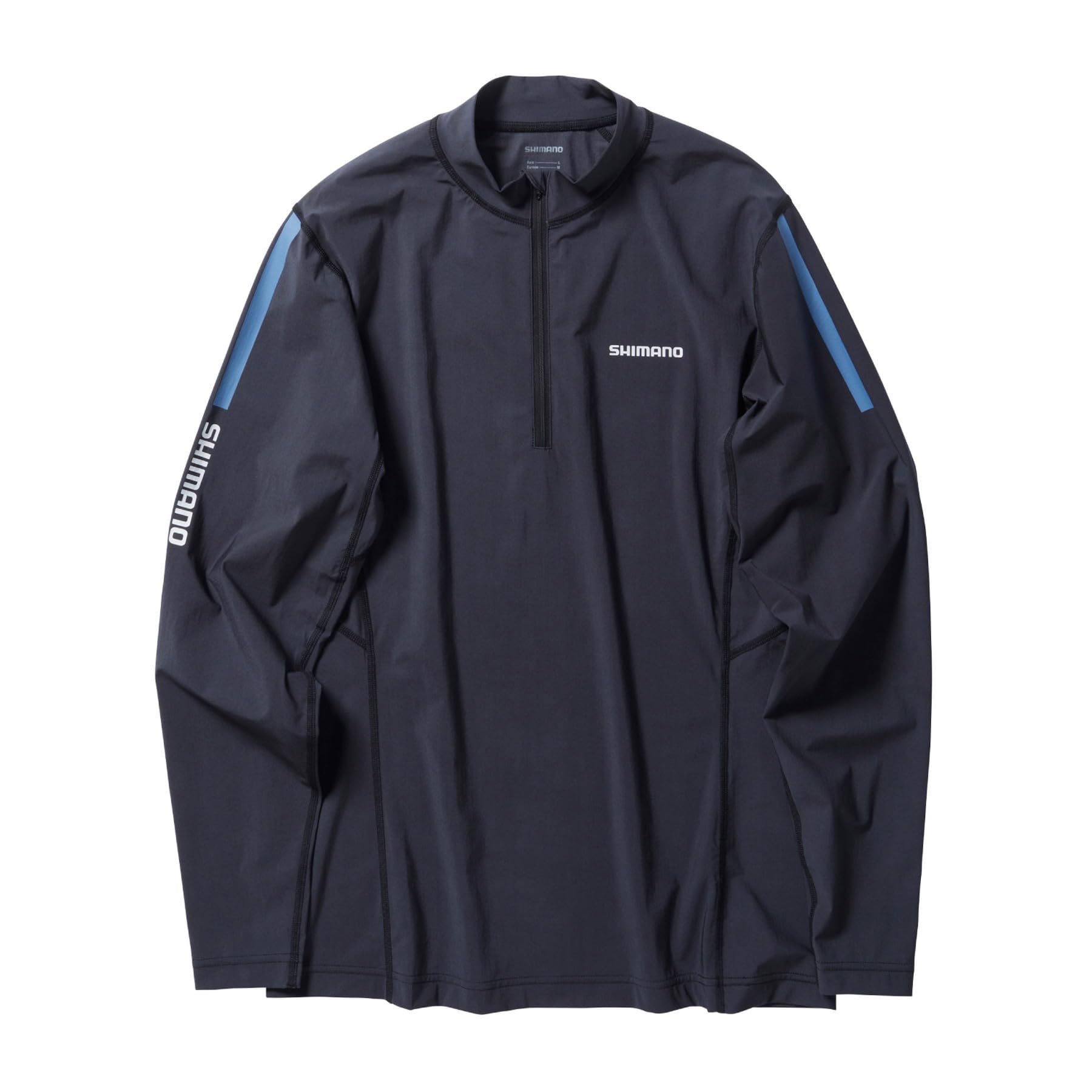 

Shimano Water Repel Half Zip Shirt Long Sleeve Black M SH-040X чёрный