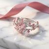 Delicate Flower Crystal Ring Elegant Finger Jewelry Gifts for Women Rhinestone Ring  Party
