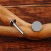 Right Grand ASTM F136 Titanium Circle Dot Flat Disc Stud Earring 16G Round Disc Cartilage Helix Tragus Earlobe Nose Stud Jewelry