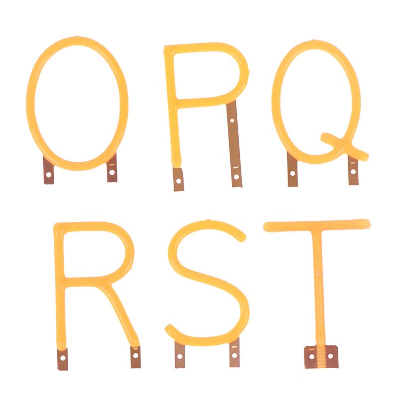 English Letter Filament Cob Led Filament Dc3V Candle Edison Yellow Diodes Party Decoration Light Accessories Diy