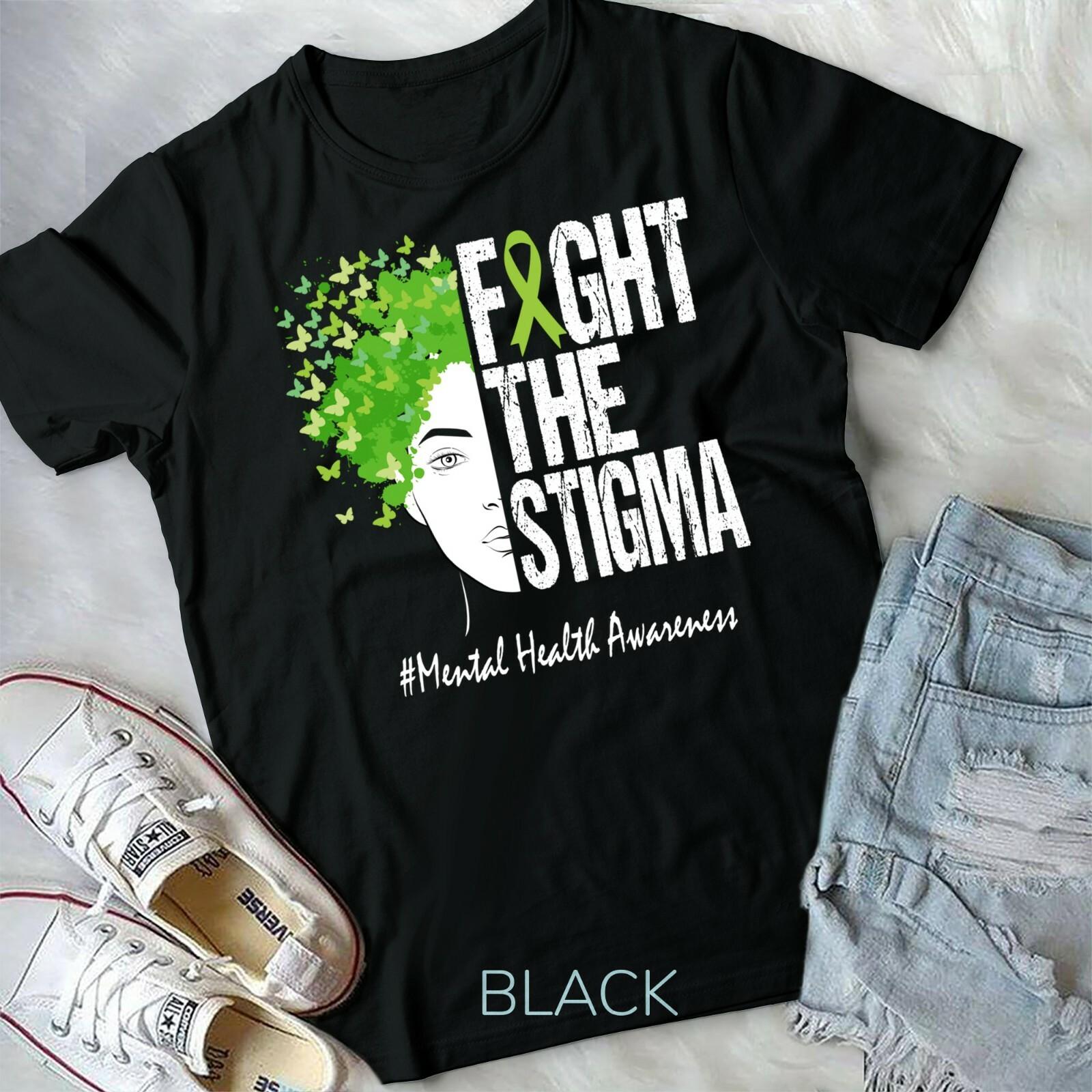 Fight The Stigma Mental Health Awareness Unisex T-shirt S