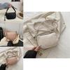 Simple Solid Color Lychee Texture Women Casual Shoulder Bag For Daily Use