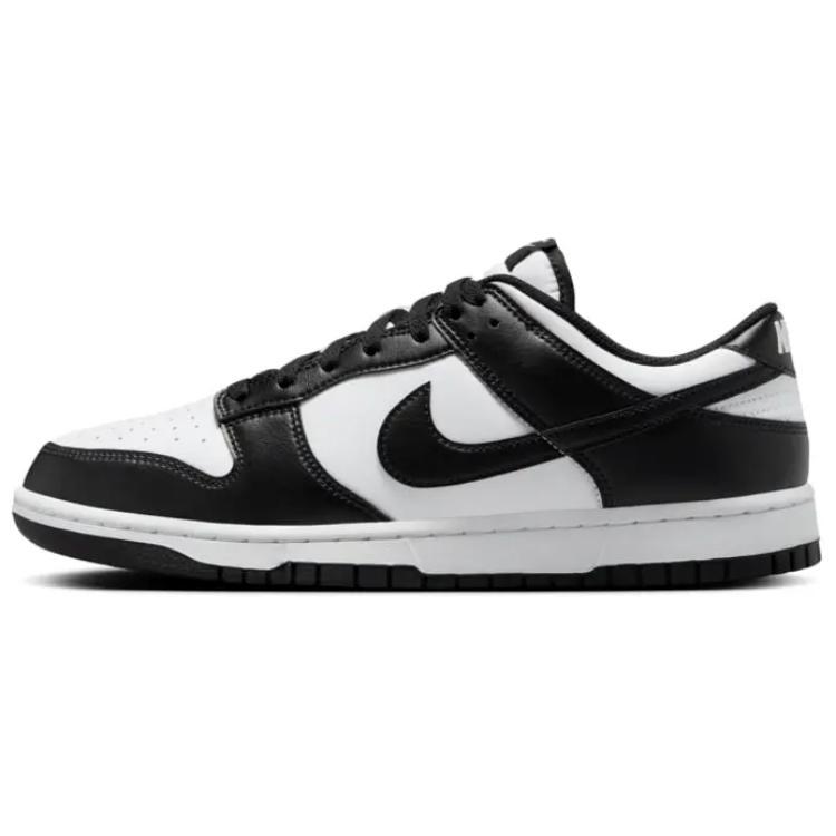 Nike Dunk Black White Slip Resistant Abrasion Resistant Low top Skateboard Shoes Unisex White Black HF5441-100(Team1430-)