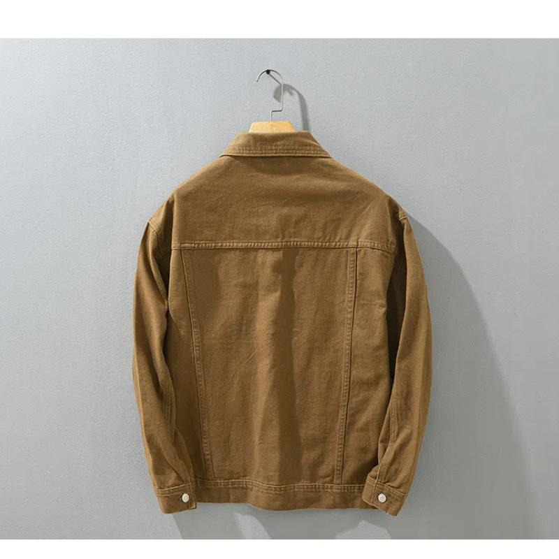 Reine Baumwolle Cargo Jacken für Männer Frühling Herbst Denim Männer Jacken Frühling Herbst Casual Einreiher Jean Mantel Jugend Streetwear