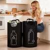 Large Capacity Folding Storage Bag 82L Wastewater Bottle Collector Bag Laundry Bin  Storage