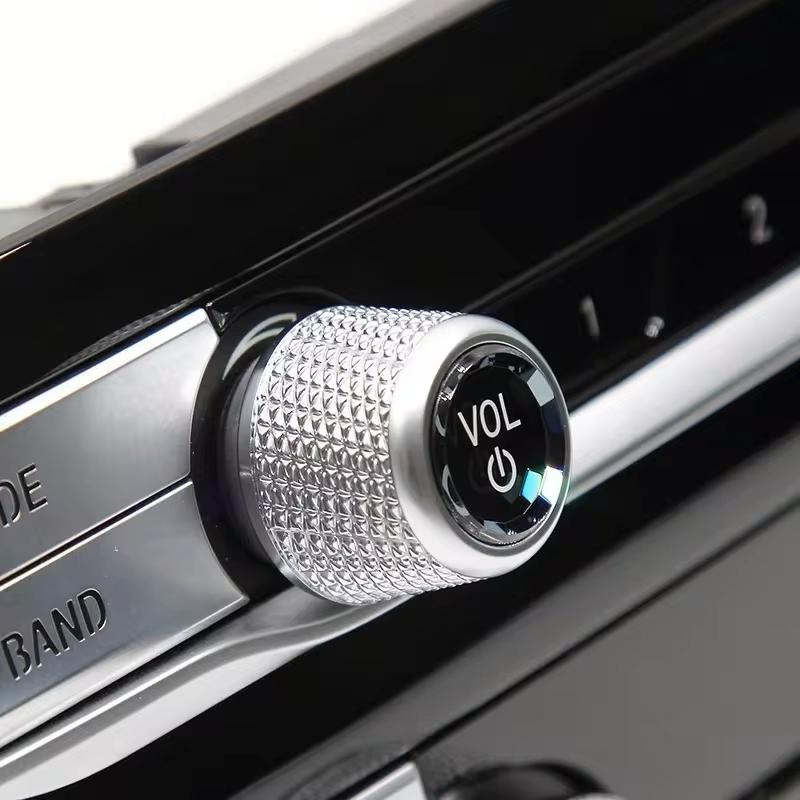 Crystal Car Volume Air Conditioning Control Knob Button Cover Replacement For BMW F30 F10 F25 F15 F02 G30 G01G02 Mouldings