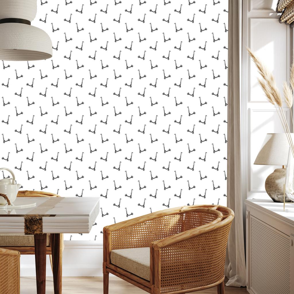 Minimalist Scooter Wallpaper for Living Room and Bedroom 50x1000