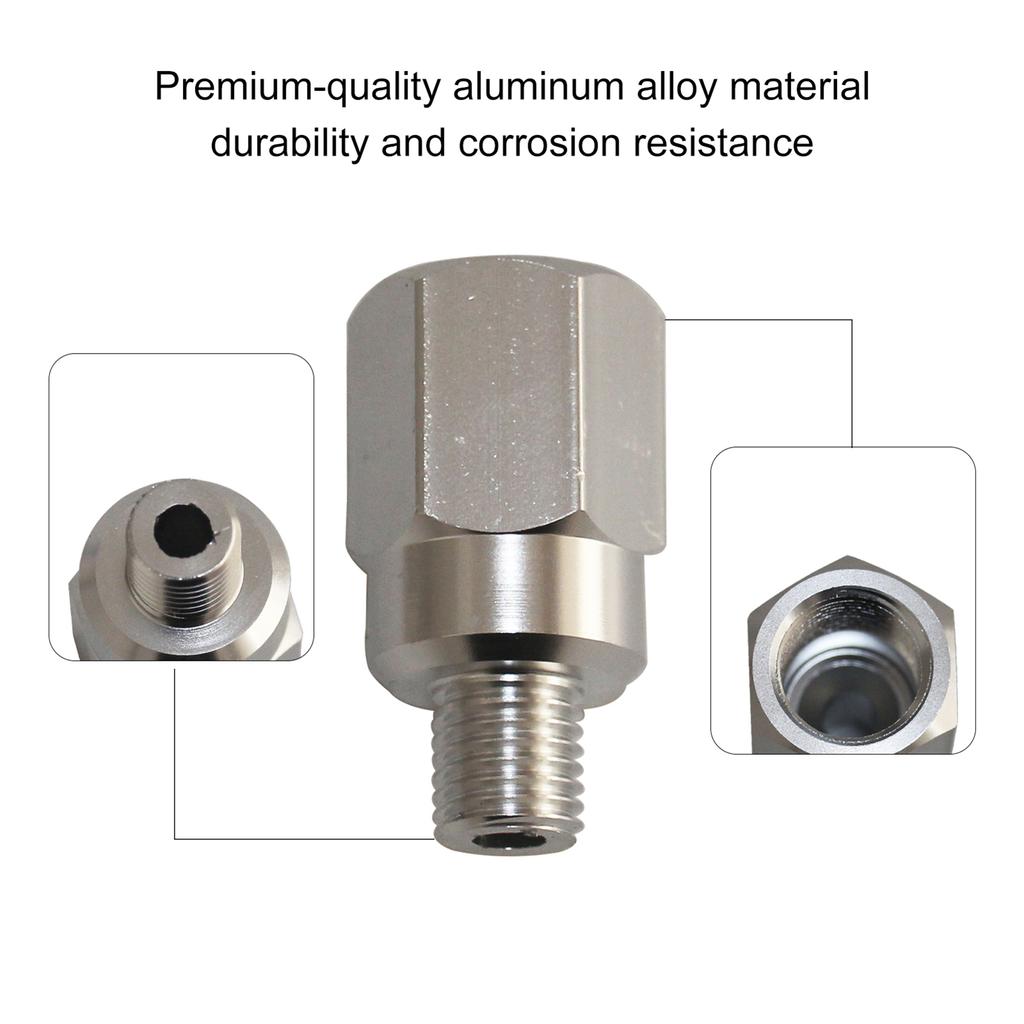 6pcs LS Master Adapter Set Engine Oil & Coolant Sensor 18 38 12 NPT LS1 LS3 Replacement for