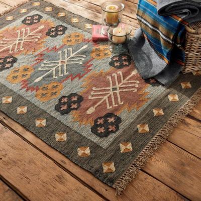 Kilim Rug Handmade Rug Antique Wool Jute Living Room Runner Rectangle Rug Carpet For Home Decor