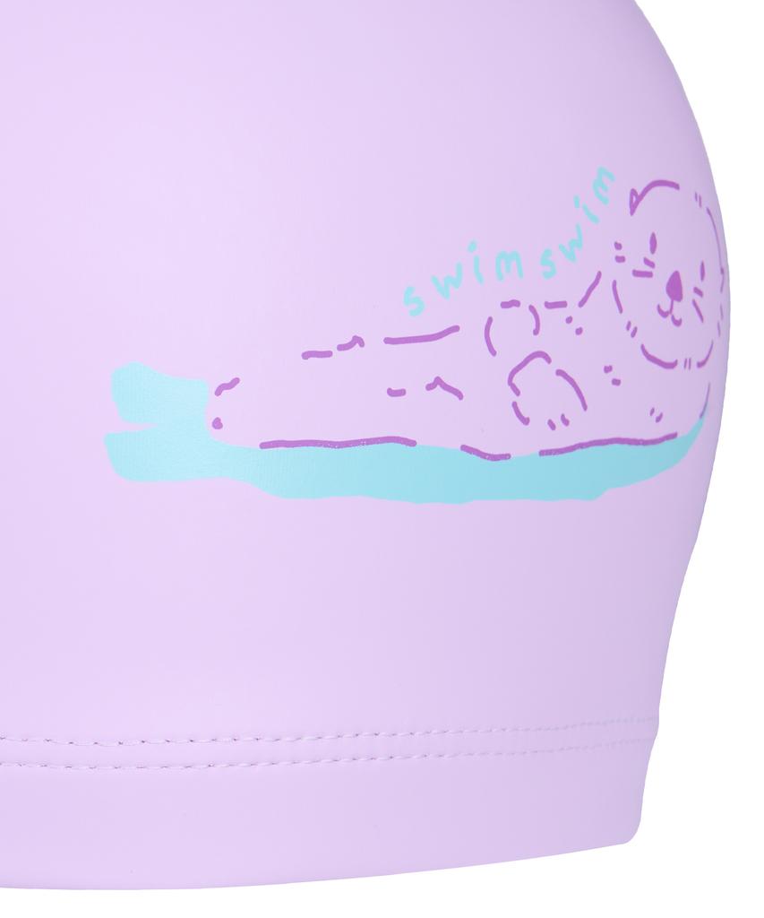 Lenomasuyeongbog Supplies Adult Sea Otter Urethane Coated Swim Cap Purple Ro-Rc2G010-Pp
