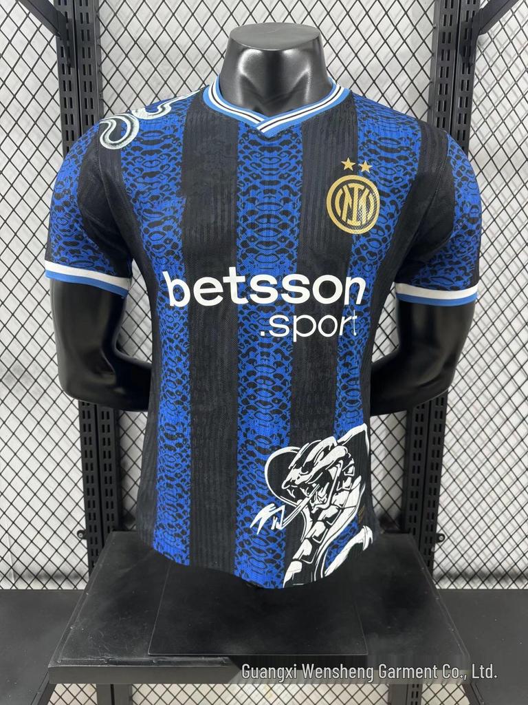 Inter Milan Serie A Adult Player Edition Football Jersey - Customizable Number