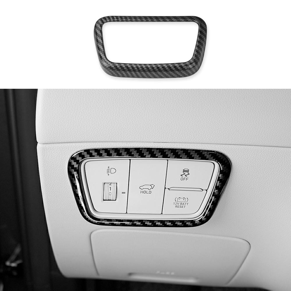 For Hyundai Tucson NX4 2026-2026 Carbon Fiber Window Button Cover Dashboard Central Console Trim Rearview Mirror Accessories