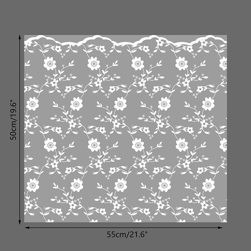 20Pcs Clear Flower Wrapping Paper Lace Flower Packaging Paper Waterproof Transparent Gift Bouquet Decorative Packing Supplies