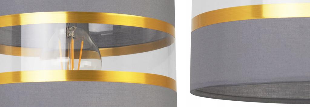 Night Table Lamp, Elegant Gold Lampshade, 20 Cm