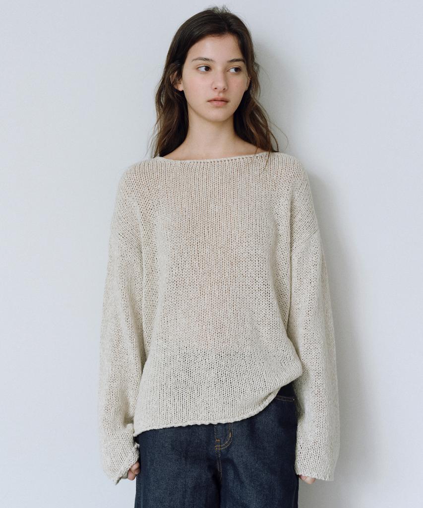 Yulago Basey Linen Boatneck Knit