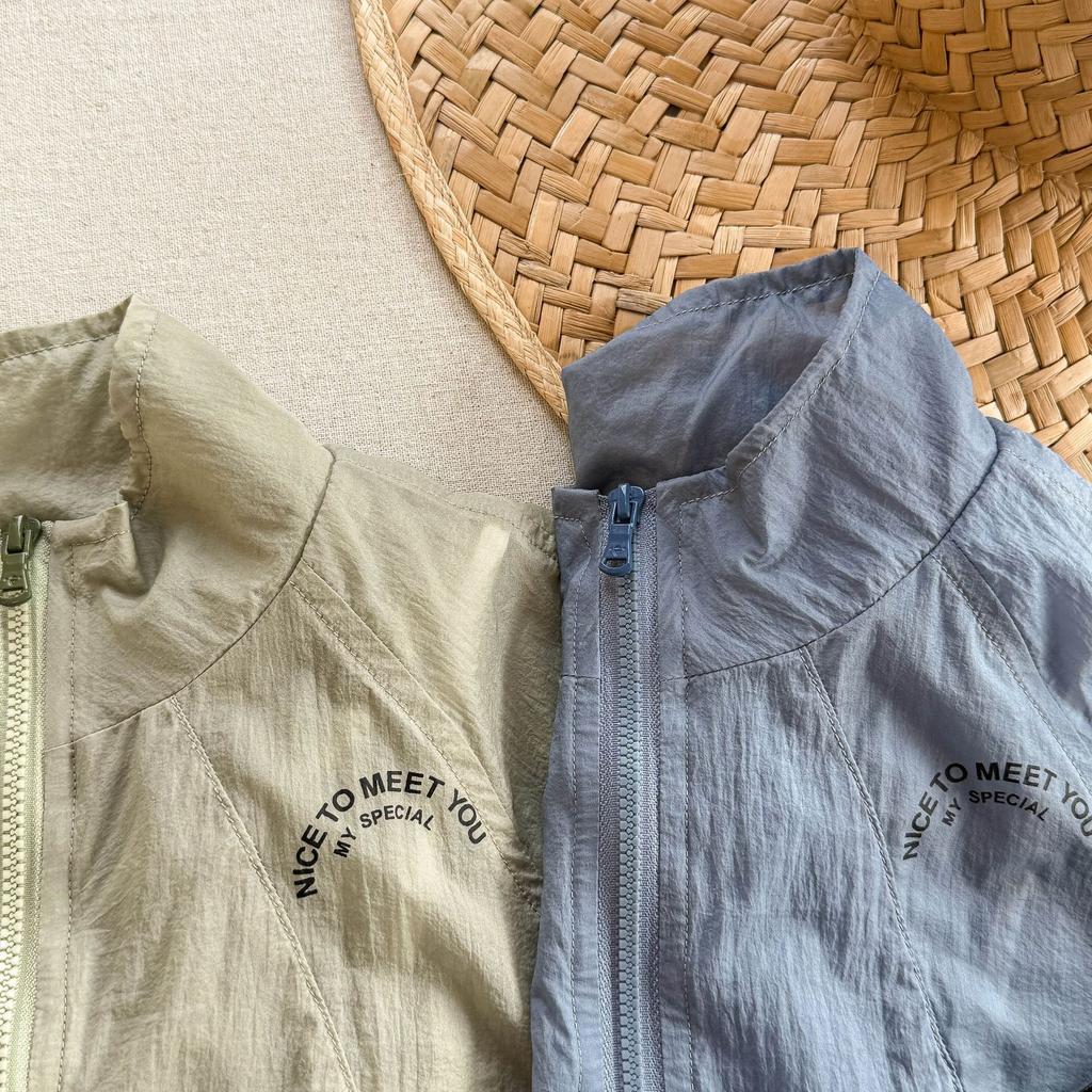 Sommer Kinder Sonnenschutzjacken Kinder Oberbekleidung Koreanischer Stil Unisex Kinder Freizeit Dünne Mäntel
