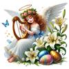 5D DIY Full Round Drill Diamond Painting Easter Kit Home Decor Art Craft 30x30cm