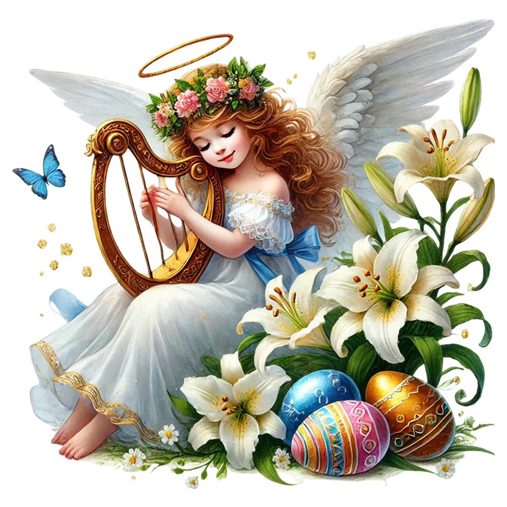 5D DIY Full Round Drill Diamond Painting Easter Kit Home Decor Art Craft 30x30cm