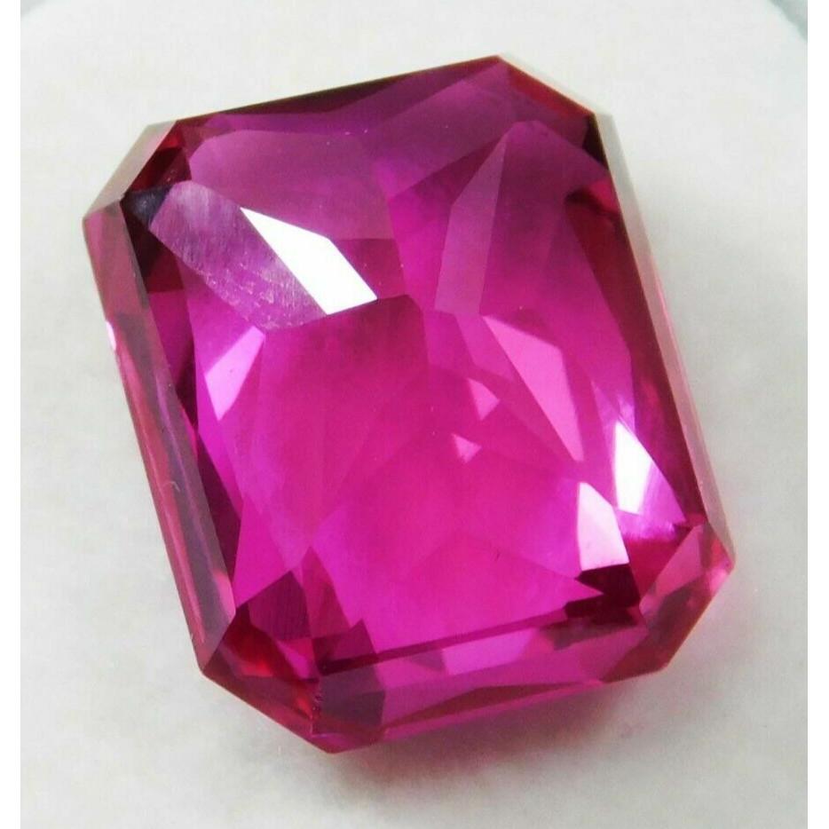 Loose PINK Sapphire NATURAL Gemstone 8.13 Ct Emerald Cut AAA+ CERTIFIED Az-344