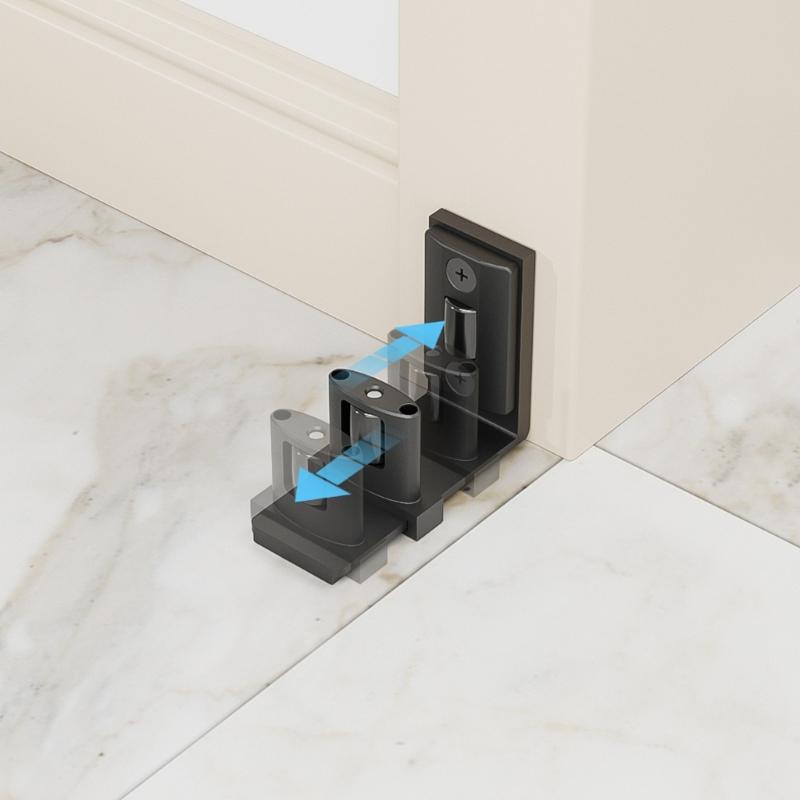 Adjustable Bathroom Sliding System Support Carbon Steel Construction Suitable For Various Home Improvement Tasks
