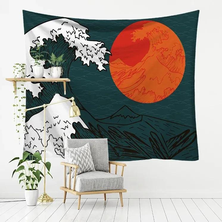 Cartoon Abstract Kitten Pattern Tapestry Home Wall Decoration Tapestry Bedroom Living Room Tapestry