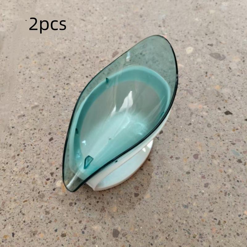 

2pcs/Transparent Soap Box Drain Rack Bathroom Toilet Soap Box with Lid Storage Box Toiletries Storage Rack 2pcs синій
