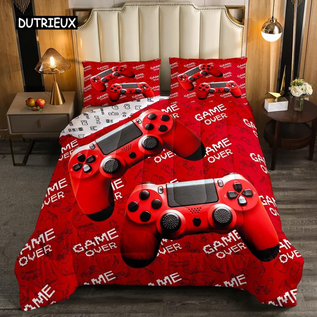 Ultraweiches Bettwäscheset mit 3D-Totenkopfmotiv, Full/King/Queen Size, luxuriöses Bettbezugset mit gotischen Totenköpfen und Skelettknochen