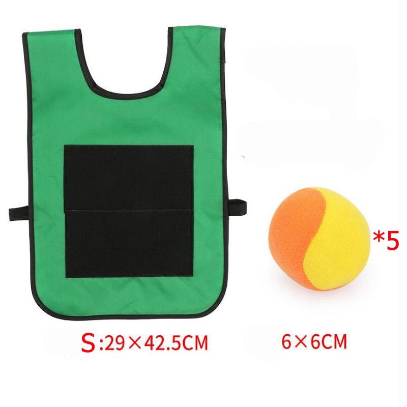 Outdoor Sport Game Props Vest Sticky Jersey Vest Game Vest Waistcoat With Sticky Ball Throwing Toys For Children Kids Sports Toy