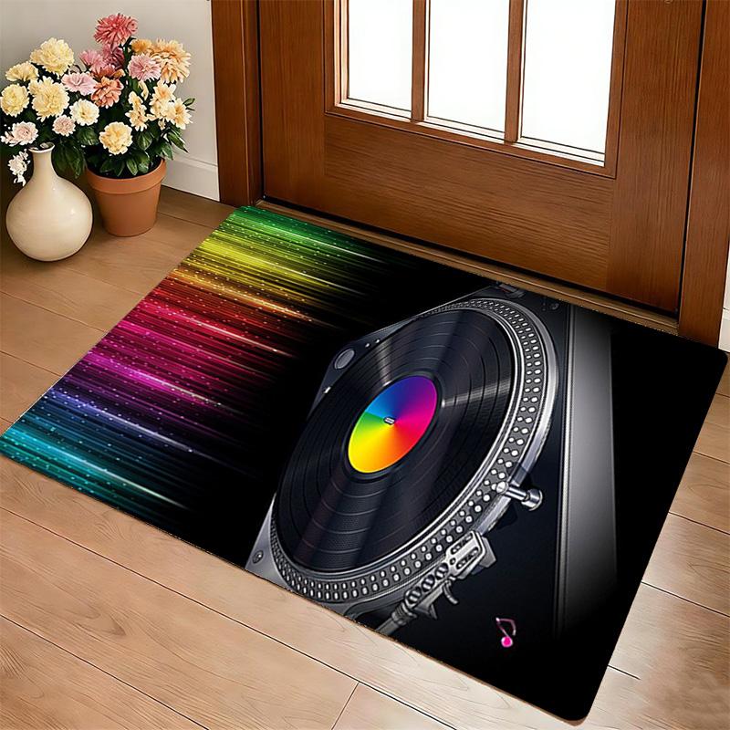 Dj Turntable Living Room Nonslip Area Rug Soft Carpet For Bedroom Game Playroom Sofa Office Home Decor Doormat Christmas Gift C9302278