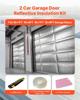 Reflective Insulation Roll, 2 Car Garage Door Thermal Insulation Kit, 6mm 5.49 m x 0.61 m, 4 Rolls Aluminum Foil EPE Foam Core Radiant Barrier, White