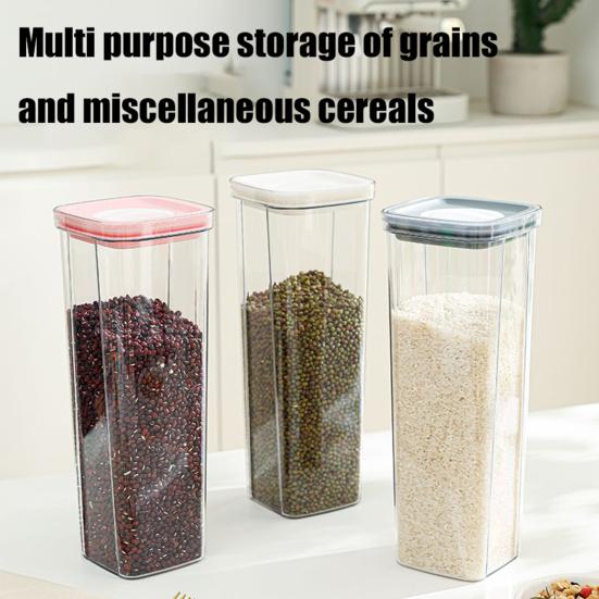 Úložný box na těstoviny s víkem Průhledná vzduchotěsná nádoba na potraviny Nádoba na špagety pro těstoviny, obiloviny, svačiny Organizace kuchyňské skříňky spíže