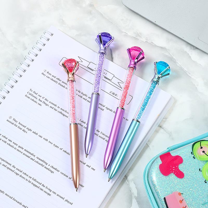 Colorful Crystal Diamond Bead Pen – Medium Point, Ideal for Gifts & Weddings