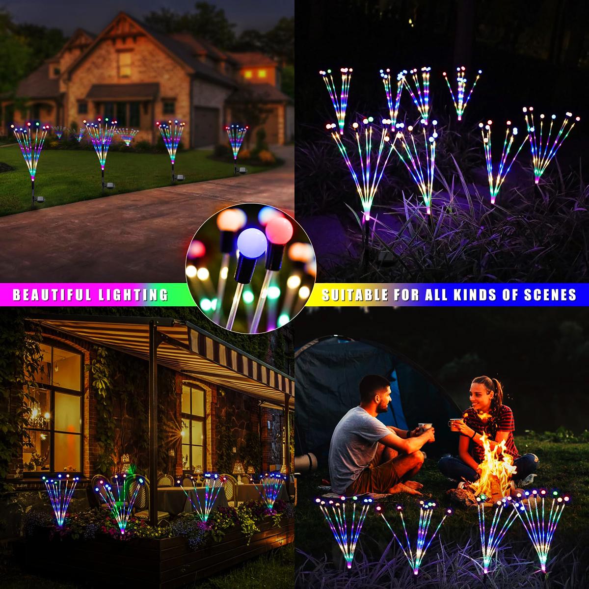 

Новые прозрачные столбы солнечные светлячки уличные патио садовые декоративные светильники светодиодные водонепроницаемые атмосферные заземляющие светильники для газона 6LED разноцветный