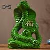 Schlangenstatue mit chinesischem Sternzeichen, kleine hölzerne Feng-Shui-Tierfigur, Schlangenskulptur zum Neujahrsfest 2025, Heim- und Bürodekor für Glück, Erfolg, Reichtum
