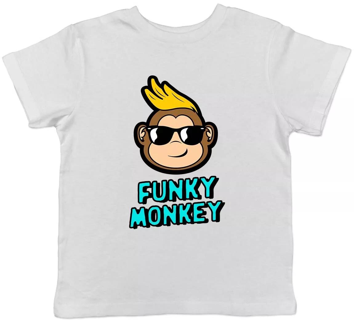 

Funky Monkey - Blue Childrens Kids T-Shirt Boys Girls 130