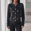 Women's Knit Cardigan Sweater with Beaded Casual Long Sleeve Outerwear