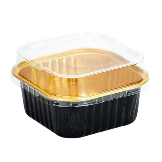 40Pcs Mini Cake Pans with Lids Tin Foil Bowls Food Grade Disposable Baking Containers Food Storage Foil Containers Versatile Cooking Bowls