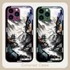 Chinese Landscape Painting For Iphone 16 Plus 15 14 13 12 Mini 11 Pro Max X XS XR 7 8 Plus 2022 Tempered Glass Phone Case