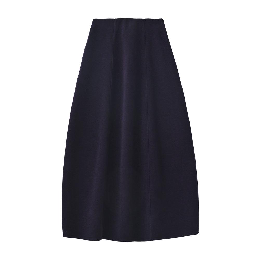 ABOUTSEA Women s Warm Yak and Sheep Wool Winter Skirt - Slimming, Draped Design Large