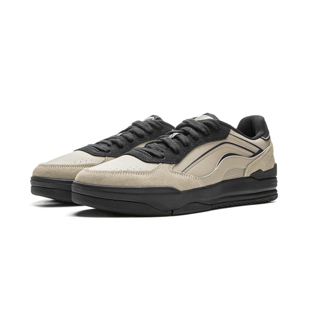 Li Ning Moon Glaze Slip Resistant, Abrasion Resistant, Breathable Low Top Skateboard Shoes Men's Muted Grass Black AGCV333-5