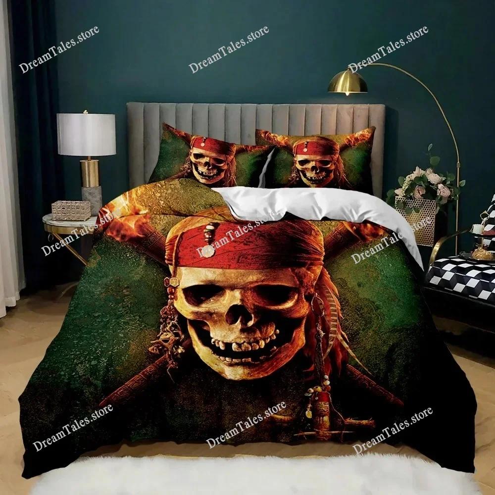 Skull Duvet Cover Queen Size Microfiber Vintage Sugar Skull Girl Day of The Dead Bride with Dark Color Roses Graphic Bedding Set