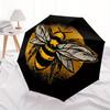 1pc Bee Honeycomb Automatic Open/Close Umbrella, Portable Folding Umbrella for Travel, Themed Events,