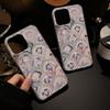 Feather Luster Phone Case for Samsung A53 A14 A33 A12 A32 S24 S23 Plus S20 S21 FE for iPhone 17 15 16 13 Pro 17 16 Pro Max Butterfly Bow Phone Case