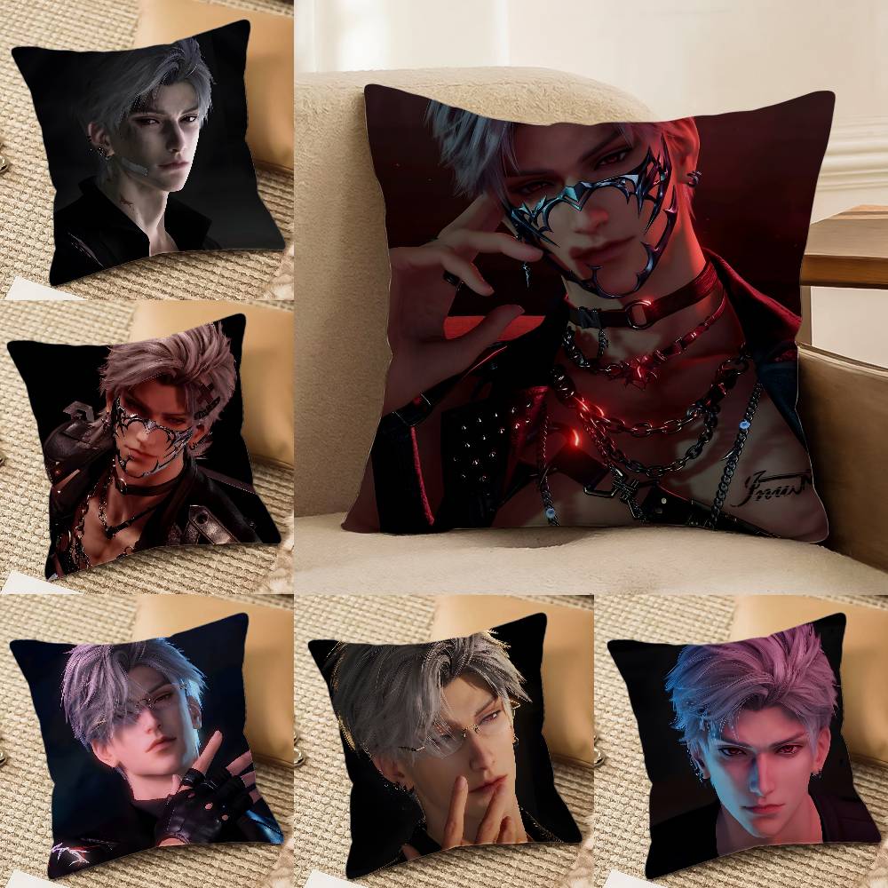 L-Love And Deepspace-MT Handsome Man Sylus Pillow Case Printing Pillowcase Living Room Sofa Cushion Cover Bedroom Room Decor