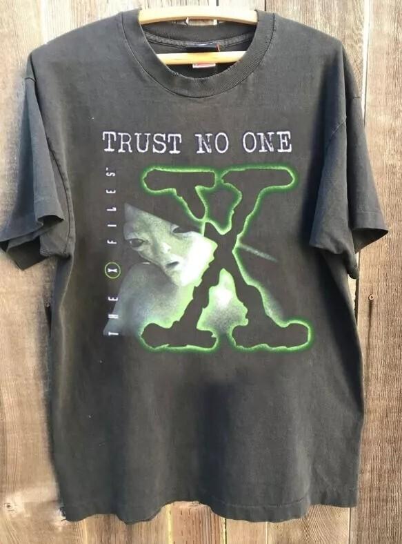 The X Files Trust No One Short Sleeve Charcoal Color shirt Men Women S5XL Unisex T-Shirt XXXXL
