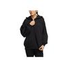 Adidas Solid Color Logo Embroidered Sports Long Sleeve Jacket Women Jackets Black HM2814
