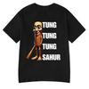 Italian Brainrot Tralalero Tralala Tung Tung Tung Sahur Bombardiro Crocodilo Funny Meme T-Shirt Men Women Cotton Tees Y2k Tops