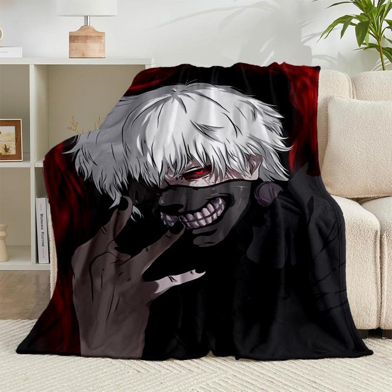 1PC Tokyo anime Artwork Flannel Blanket Gift, Suitable for Both Men And Women, Soft Ideal for Beds And Sofa, Birthday Or Christmas Gift