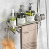 Bathroom Storage Organizer With Oxidized Aluminum Shelves For Modern Home Use