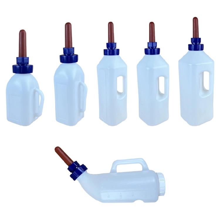 Large Capacity Calf Milk Bottle Feeder Feeding Bottle With Ergonomic Handle Leakproof Long Spout for Farm Animal Nursing